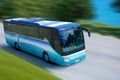 Blue bus Royalty Free Stock Photo