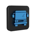 Blue Bus icon isolated on transparent background. Transportation concept. Bus tour transport sign. Tourism or public