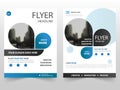 Blue business Brochure Leaflet Flyer annual report template design, book cover layout design, abstract business presentation