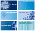 Blue business card designs Royalty Free Stock Photo