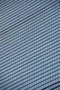 Blue business glass skyscraper closeup, office center