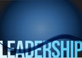 Blue business leadership background with waves Royalty Free Stock Photo