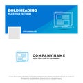 Blue Business Logo Template for Content, design, frame, page, text. Facebook Timeline Banner Design. vector web banner background