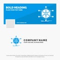 Blue Business Logo Template for Data, help, info, information, resources. Facebook Timeline Banner Design. vector web banner