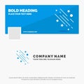 Blue Business Logo Template for star, shooting star, falling, space, stars. Facebook Timeline Banner Design. vector web banner Royalty Free Stock Photo