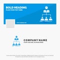 Blue Business Logo Template for team, teamwork, organization, group, company. Facebook Timeline Banner Design. vector web banner