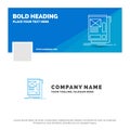 Blue Business Logo Template for wire, framing, Web, Layout, Development. Facebook Timeline Banner Design. vector web banner Royalty Free Stock Photo