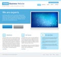 Blue business website