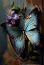 The Blue Butterfly: A Luscious Last Movie Promotional Neo Classical Painting