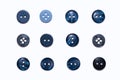 Blue buttons