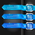 Blue Buttons Website Banner. Royalty Free Stock Photo