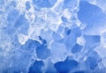 Texture of blue calcite mineral