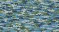 Blue Camouflage Pattern Texture for Design Work Royalty Free Stock Photo