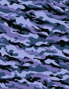 Blue camouflage textile Royalty Free Stock Photo
