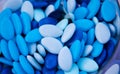 Blue candies. Royalty Free Stock Photo