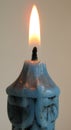 Blue candle Royalty Free Stock Photo