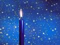 Blue candle Royalty Free Stock Photo
