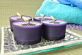 Blue candles