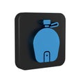 Blue Canteen water bottle icon isolated on transparent background. Tourist flask icon. Jar of water use in the campaign