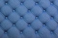 Blue capitone tufted fabric upholstery texture