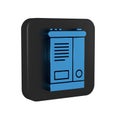 Blue Car battery icon isolated on transparent background. Accumulator battery energy power and electricity accumulator