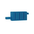 Blue Car muffler icon isolated on transparent background. Exhaust pipe.