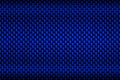 Blue carbon fiber plate. dark metal background and texture Royalty Free Stock Photo