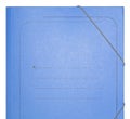 Blue Cardboard Folder Royalty Free Stock Photo