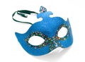 Blue carnival mask Royalty Free Stock Photo