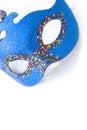 Blue carnival mask Royalty Free Stock Photo