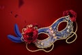 Blue carnival mask