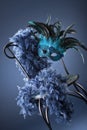 Blue carnival mask