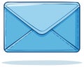 Blue Cartoon Envelope Graphic Illustration Royalty Free Stock Photo