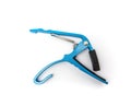 Blue Cast Metal Guitar Capo on White Background