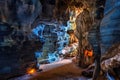 Blue cave in tak province, Thailand Royalty Free Stock Photo