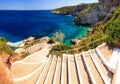 Blue caves stairs