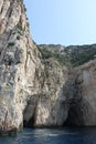 Paxos Island, The Blue Caves. Ionian Islands, Greece Royalty Free Stock Photo