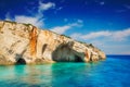 Blue caves, Zakynthos island Royalty Free Stock Photo