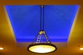Blue ceiling lighting treatment Royalty Free Stock Photo
