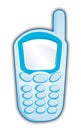 Blue cell phone