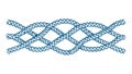 Blue Celtic Knot Border Decoration, vector design Generative AI Royalty Free Stock Photo