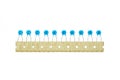 Blue ceramic Capacitor batch Royalty Free Stock Photo