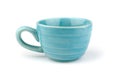 Blue ceramic cup