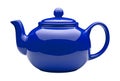 Blue Ceramic Teapot (clipping path)