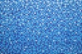 Blue ceramic tile mosaic Royalty Free Stock Photo