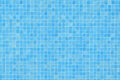 Blue ceramic tile mosaic in swimming pool Royalty Free Stock Photo