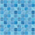 Blue ceramic tile mosaic in swimming pool. Vector illustration. Royalty Free Stock Photo