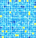 Blue ceramic tiles with sunlight riple Royalty Free Stock Photo