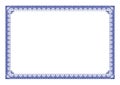 Blue Certificate of Appreciation Border