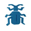 Blue Chafer beetle icon isolated on transparent background.